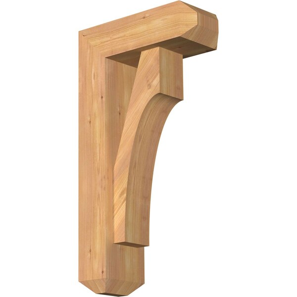 Ekena Millwork Westlake Craftsman Smooth Bracket w/ Offset Brace, Western Red Cedar, 5 1/2"W x 14"D x 26"H BKT0604X14X26WTL04SWR - main